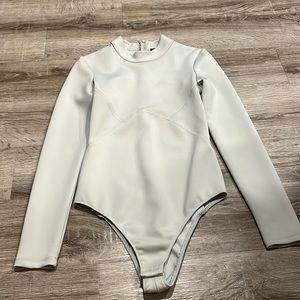 Grey zara body suit
